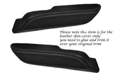 WHITE STITCH 2X REAR DOOR HANDLE ARMREST COVER FITS BMW 3 SERIES E30 84-92 4DR
