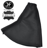 BLACK STITCH FOR HYUNDAI COUPE 1996-2001 HANDBRAKE COVER GAITER REAL LEATHER