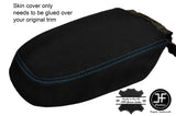 BLUE STITCH REAL SUEDE ARMREST COVER FITS FORD FOCUS MK3 2008-2011 CUSTOM NEW