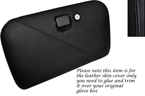 BLACK STITCH FITS NISSAN 200SX S13 88-93 GLOVE BOX LID REAL LEATHER SKIN COVER