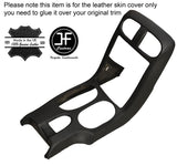 BLACK STITCH CONSOLE SHIFT BEZEL SURROUND LEATHER COVER FITS CORVETTE C6 05-13