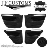 BLACK STITCH LEATHER 4X DOOR TRIM ARMREST COVER FOR MERCEDES ML W164 05-11