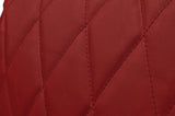DARK RED LEATHER 1X EXCLUSIVE LUXURY CUSHION DIAMOND STITCH PADDED 18"x18"