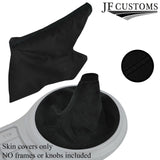 BLACK STITCH REAL SUEDE GEAR+HANDBRAKE GAITER FOR TOYOTA GT86 SUBARU BRZ 12-17