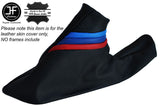 TRI STRIPES LEATHER SKIN HANDBRAKE GAITER FITS BMW X1 E84 2009-2015 CUSTOM NEW