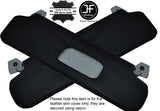 BLACK STITCHING 2X SUN VISORS LEATHER COVERS FITS CHRYSLER CROSSFIRE 2003-2008