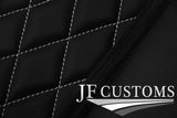 WHITE DIAMOND STITCH VINYL 4X TAILORED FLOOR MAT CARPETS FOR BMW F22 F23 14-20