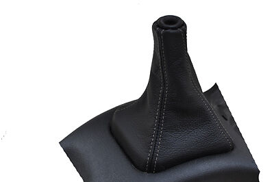 FITS MITSUBISHI LANCER EVO 1 2 3 GEAR GAITER LEATHER grey CUSTOM NEW MADE IN UK