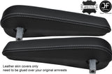 grey stitch FITS MERCEDES-BENZ V CLASS & VITO VIANO 2004+ 2X BLACK ARMREST