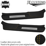 FOR HONDA S2000 YELLOW STITCH DOOR SILL TRIM COVER PERFORATED & TOP GRAIN LEATHE