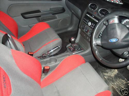 FITS FORD FOCUS MK3 GEAR+HANDBRAKE GAITER QUALITY RED ST CUSTOM NEW MADE IN UK