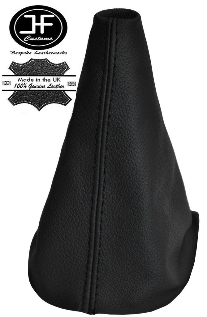 BLACK STITCHING REAL LEATHER MANUAL GEAR GAITER FITS RENAULT CLIO III 2006-2012