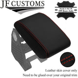RED STITCH TOP-GRAIN LEATHER ARMREST LID COVER FITS SKODA YETI 2009-2017