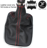 RED STITCH LEATHER MANUAL GEAR GAITER FOR VAUXHALL ASTRA MK6 J 2009-2015