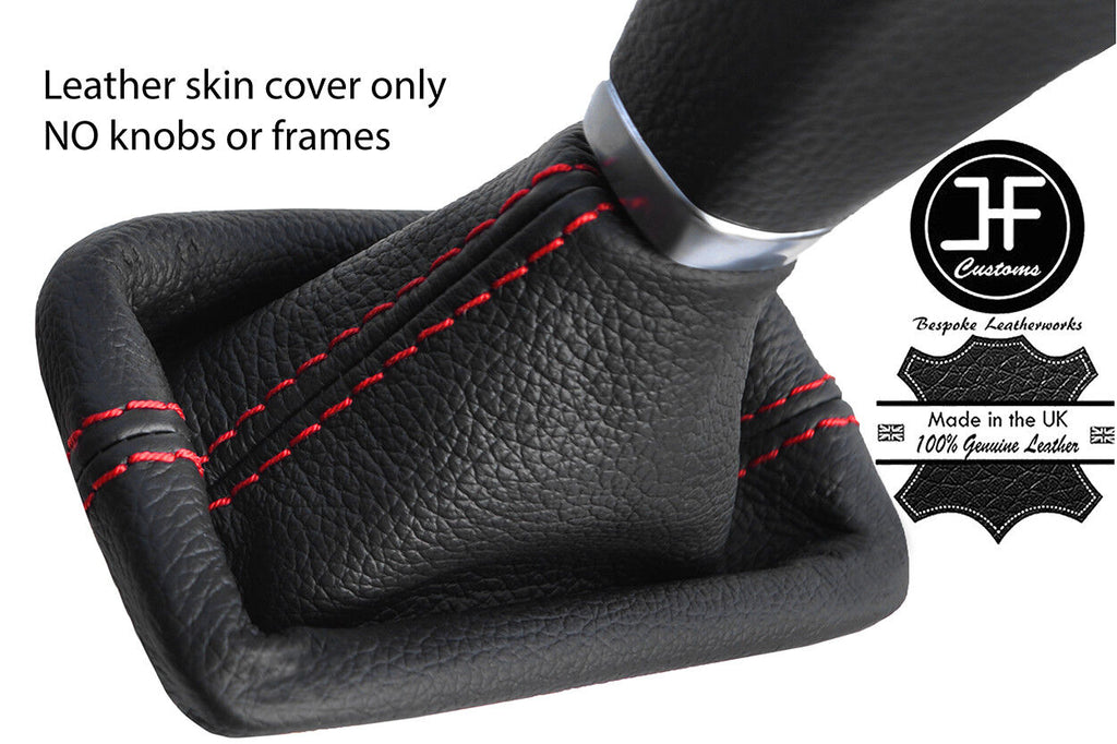 RED STITCH LEATHER AUTO AUTOMATIC GEAR GAITER FITS HYUNDAI SANTA FE 2013-2018