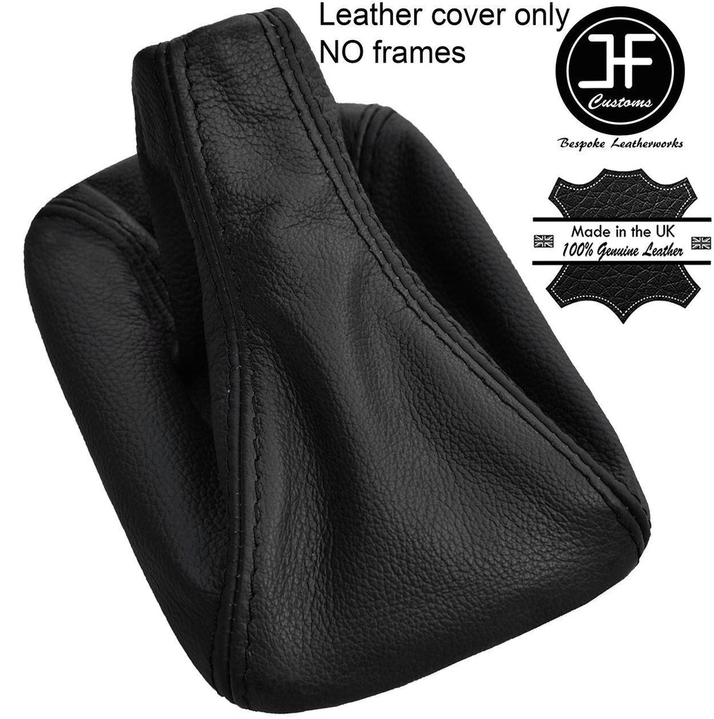 BLACK & BLACK REAL GENUINE LEATHER MANUAL GEAR GAITER FITS JEEP WRANGLER 11-17