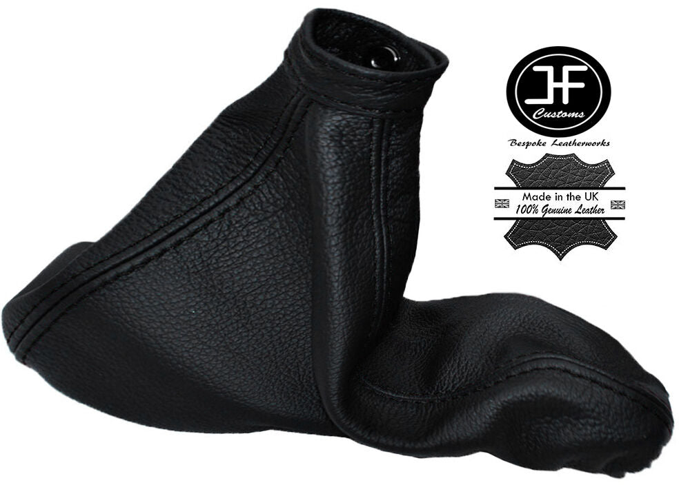BLACK STITCHING FITS ALFA ROMEO MITO HANDBRAK GAITER 2008-2015 REAL LEATHER