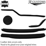 BLACK STITCH 4X DASH PADS LEATHER COVERS FOR TRIUMPH SPITFIRE MK4 GT6 CUSTOM NEW