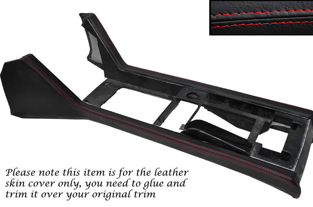 RED STITCH CENTRE CONSOLE LEATHER SKIN COVER FITS ROVER SD1 3500 2600 2300