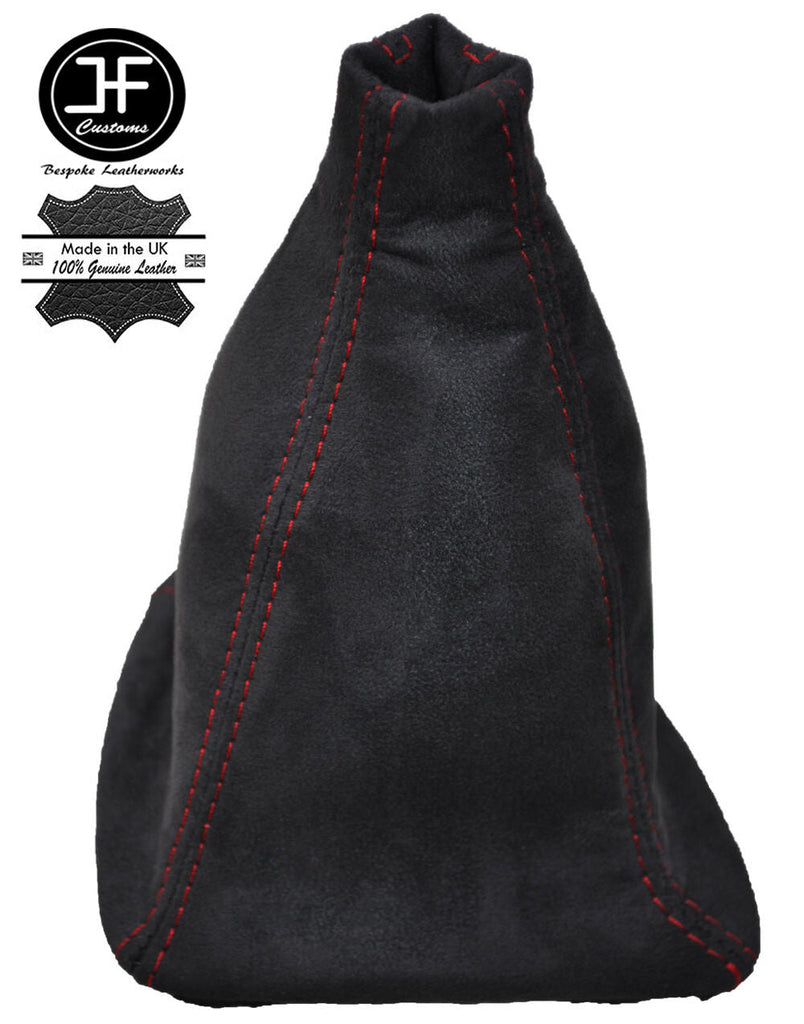 RED STITCH SUEDE MANUAL GEAR STICK GAITER FOR HONDA CIVIC COUPE 2001-2006