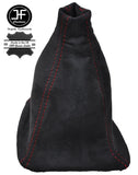 RED STITCH SUEDE MANUAL GEAR STICK GAITER FOR HONDA CIVIC COUPE 2001-2006