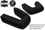 RED STITCH ROLL OVER BAR REAL LEATHER COVERS FITS BMW Z4 E85 ROADSTER 03-09
