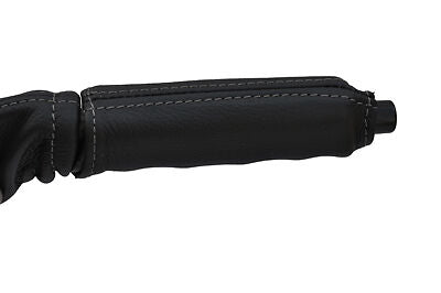 grey stitch FITS VW T4 TRANSPORTER CARAVELLE CAMPER LEATHER HANDBRAKE HANDLE