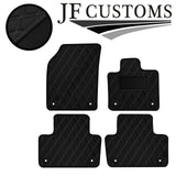 GREY DIAMOND STITCH VINYL 4X TAILORED FLOOR CARPET FOR VOLVO XC90 MK2 15-21 JF1