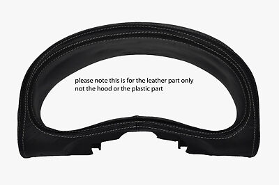 white stitch FITS VAUXHALL OPEL CORSA TIGRA 94-00 HOOD SPEEDO LEATHER COVER