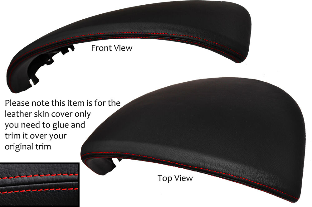 RED STITCH SPEEDO GAUGE HOOD LEATHER COVER FITS PORSCHE CAYENNE 2002-2010
