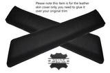 BLACK STITCH 2X UPPER DOOR CARD TRIM SKIN COVERS FITS TOYOTA GT86 SUBARU BRZ