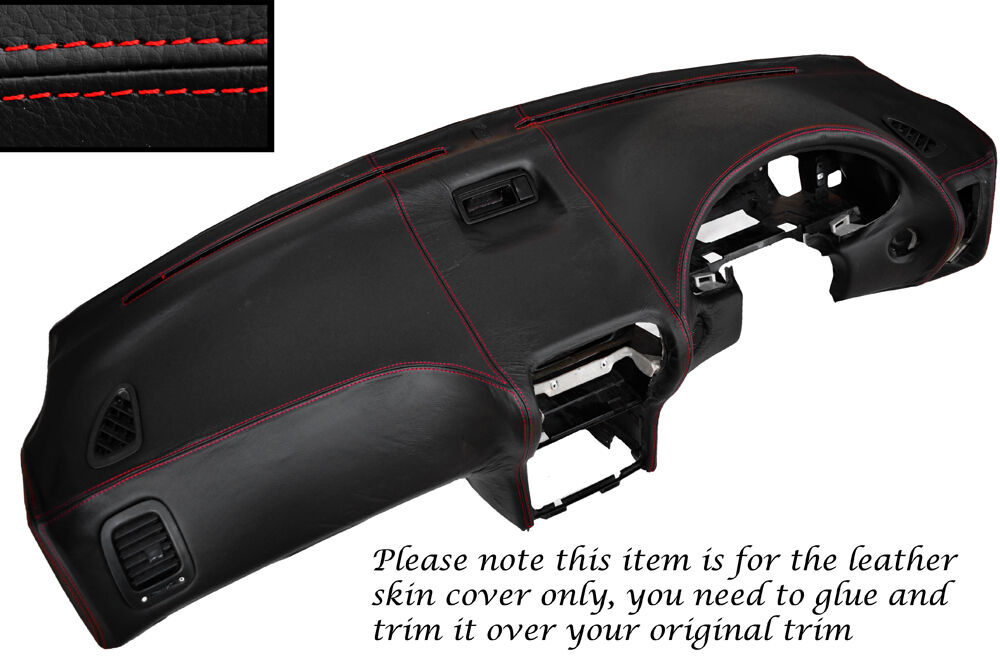 RED STITCH DASH DASHBOARD LEATHER COVER FITS HONDA INTEGRA DC2 93-01 CUSTOM NEW