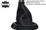 BLACK STICH AUTO AUTOMATIC CARBON VINYL GAITER FITS BMW MINI COOPER F55 F56