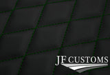 D GREEN DIAMOND STITCH VINYL 4XTAILORED FLOOR CARPETS FOR BMW MINI F56 13-21 JF1
