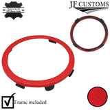 FITS VW VOLKSWAGEN FOX 05-12 RED & BLACK LEATHER GEAR GAITER + SURROUND FRAME