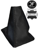 BLACK LEATHER BLACK STITCH MANUAL GEAR STICK GAITER FITS MG MGF 1995-2000