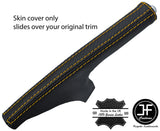YELLOW STITCH CARBON VINYL SLIM HANDBRAKE GAITER COVER FITS  350Z 33Z 2002-2009