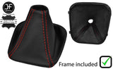 RED STITCH LEATHER MANUAL GEAR+PLASTIC FRAME FOR MERCEDES CLK W209 2006-2009