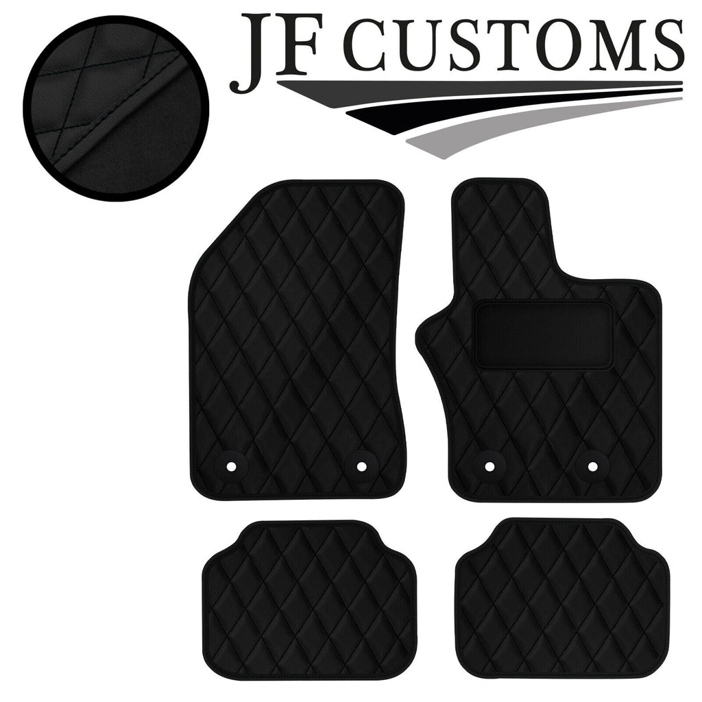 BLACK DIAMOND STITCH VINYL 4X TAILORED FLOOR CARPET FOR JEEP RENEGADE 15-21 JF1