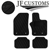 BLACK DIAMOND STITCH VINYL 4X TAILORED FLOOR CARPET FOR JEEP RENEGADE 15-21 JF1
