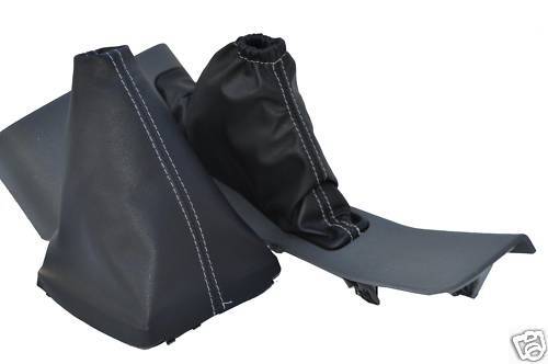 FITS FORD FOCUS MK3 08+ GEAR+HANDBRAKE GAITER L GREY ST CUSTOM NEW MADE IN UK