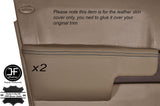 BLACK STITCH 2X FRONT DOOR ARMREST MAGNOLIA COVERS FITS RANGE ROVER VOGUE L322