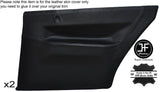 BLACK STICH 2X REAR DOOR CARD LEATHER COVER FITS ALFA ROMEO SPRINT ALFASUD MK3