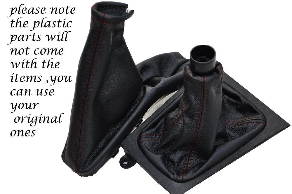 RED STITCHING  FITS OPEL VAUXHALL HOLDEN ASTRA MK4 G COUPE TS GAITERS SET COVERS