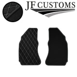 WHITE DIAMOND STITCH VINYL 4XTAILORED FLOOR CARPET FOR VW PASSAT B5 00-05 JF1