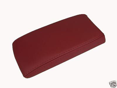 FITS ALFA ROMEO 166 ARMREST LID COVER  RED LEATHER CUSTOM NEW MADE IN UK