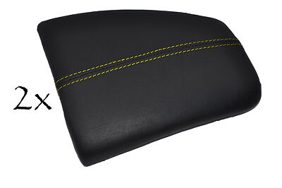 FITS PORSCHE 996 CARRERA yellow stitching 2 X SIDES CENTRE CONSOLE TRIM COVERS