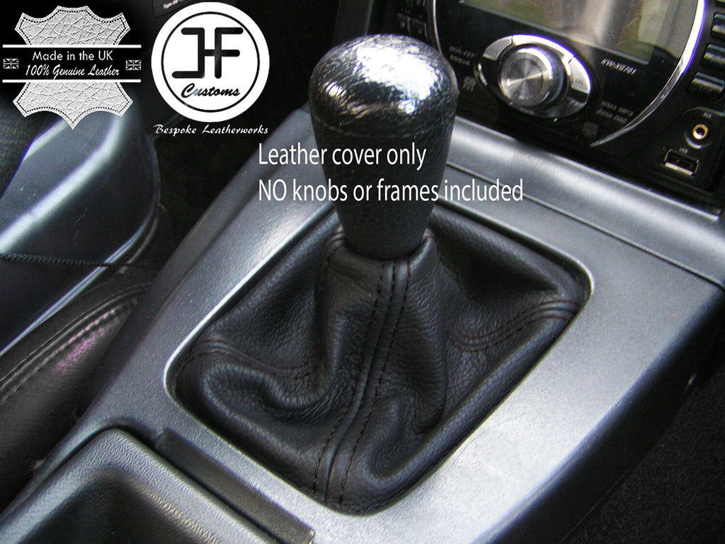 BLACK STITCH FOR MAZDA MX5 MK1 89-97 LEATHER GAITER GEAR SHIFT BOOT CUSTOM MADE