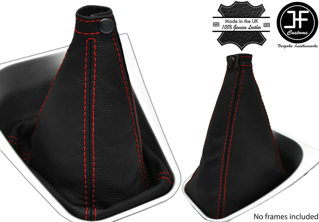 RED STITCH REAL LEATHER GEAR GAITER FOR ALFA ROMEO GTV SPIDER 916 PHASE 2