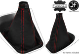 RED STITCH REAL LEATHER GEAR GAITER FOR ALFA ROMEO GTV SPIDER 916 PHASE 2
